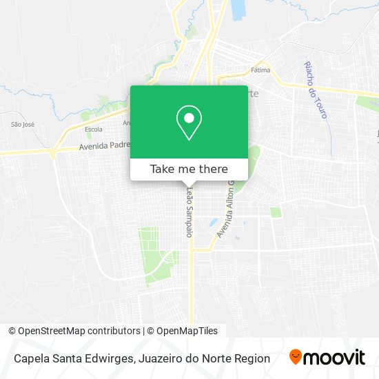 Mapa Capela Santa Edwirges