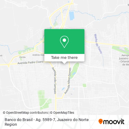 Mapa Banco do Brasil - Ag. 5989-7