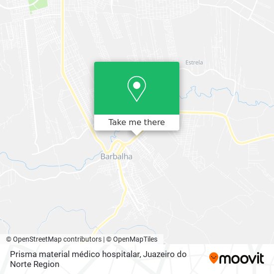 Mapa Prisma material médico hospitalar