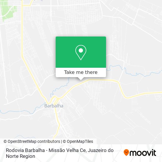 Rodovia Barbalha - Missão Velha Ce map
