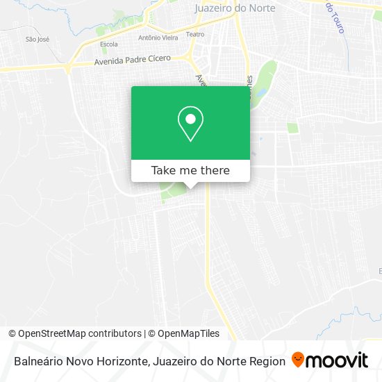 Mapa Balneário Novo Horizonte