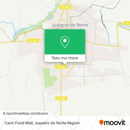 Cariri Food Mall map