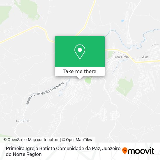 Primeira Igreja Batista Comunidade da Paz map