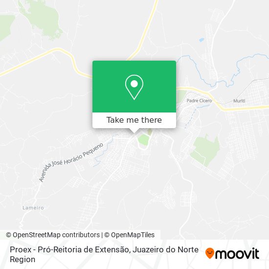 Mapa Proex - Pró-Reitoria de Extensão