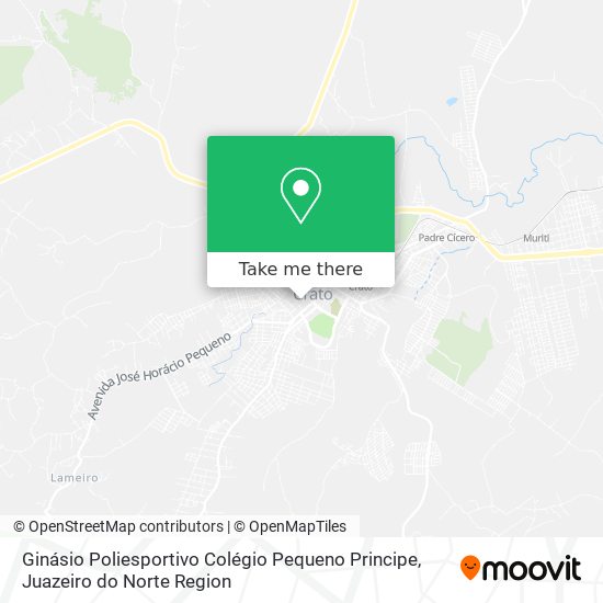 Mapa Ginásio Poliesportivo Colégio Pequeno Principe