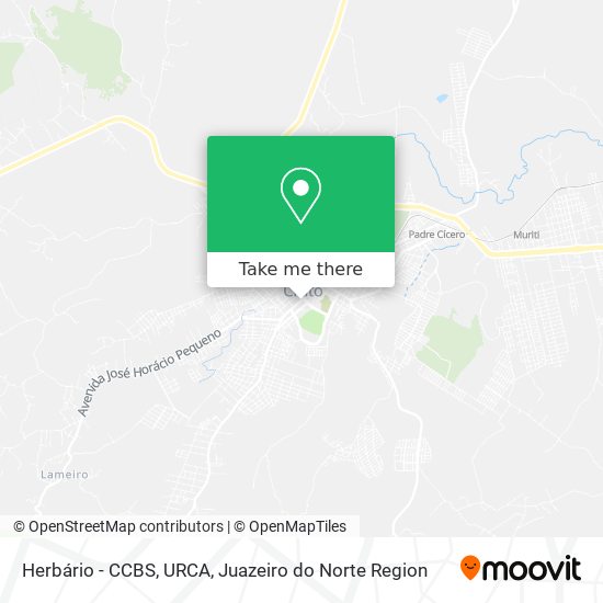 Mapa Herbário - CCBS, URCA