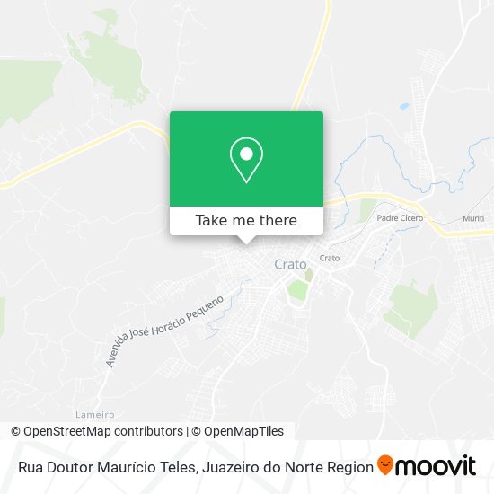 Mapa Rua Doutor Maurício Teles