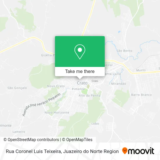 Rua Coronel Luis Teixeira map