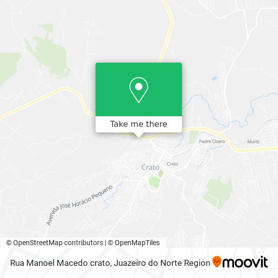 Mapa Rua Manoel Macedo crato