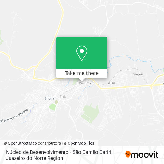 Mapa Núcleo de Desenvolvimento - São Camilo Cariri