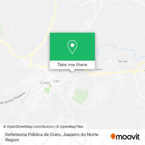 Defensoria Pública de Crato map