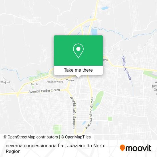 cevema concessionaria fiat map