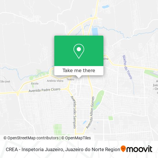 CREA - Inspetoria Juazeiro map