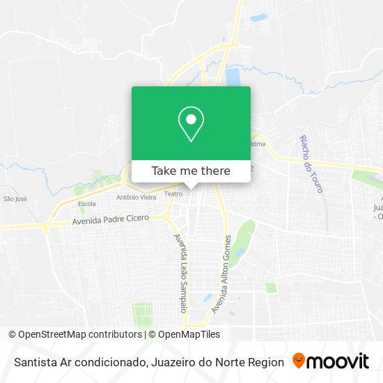 Santista Ar condicionado map