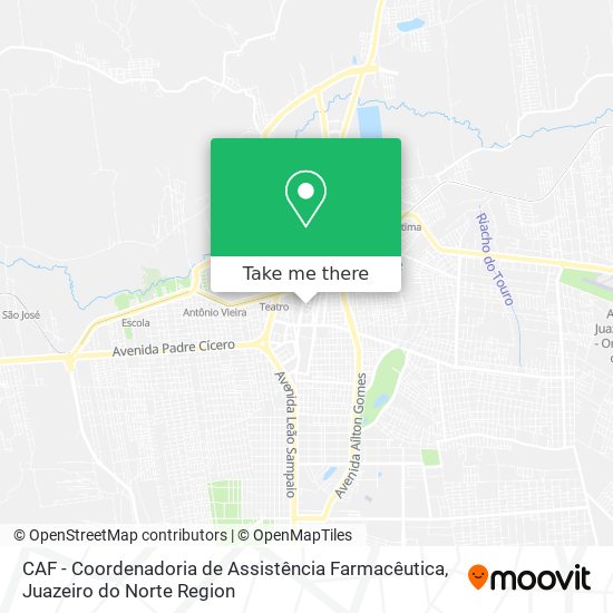 CAF - Coordenadoria de Assistência Farmacêutica map