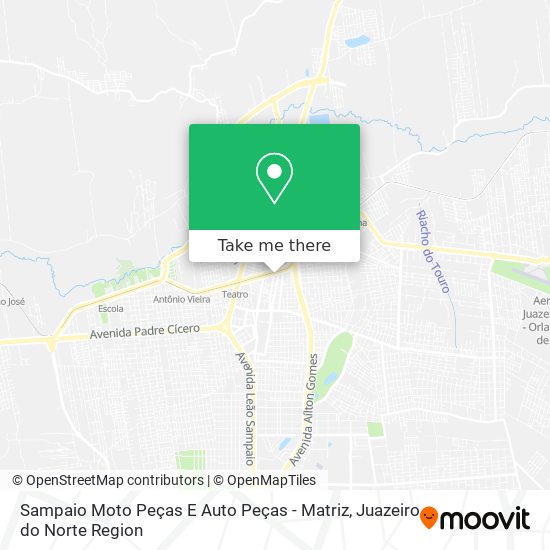 Mapa Sampaio Moto Peças E Auto Peças - Matriz