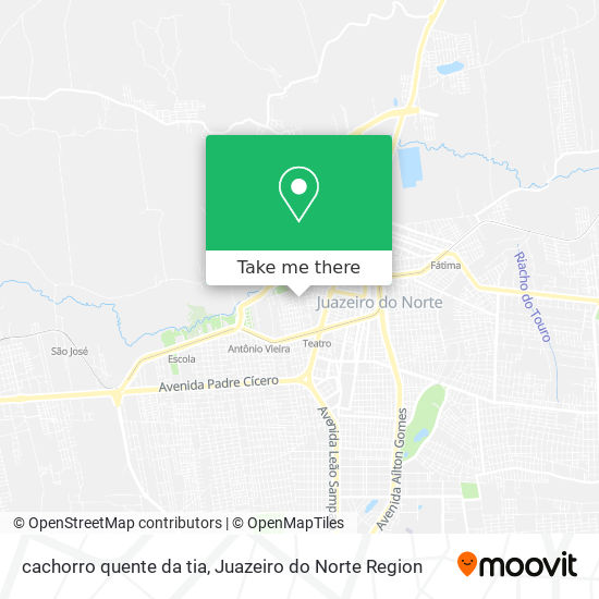 Mapa cachorro quente da tia