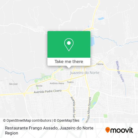 Mapa Restaurante Frango Assado