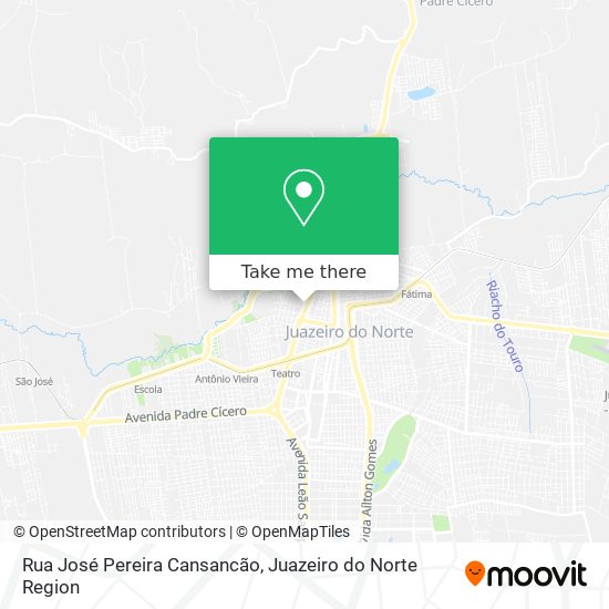 Mapa Rua José Pereira Cansancão