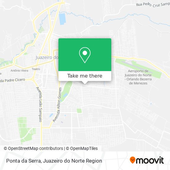 Mapa Ponta da Serra