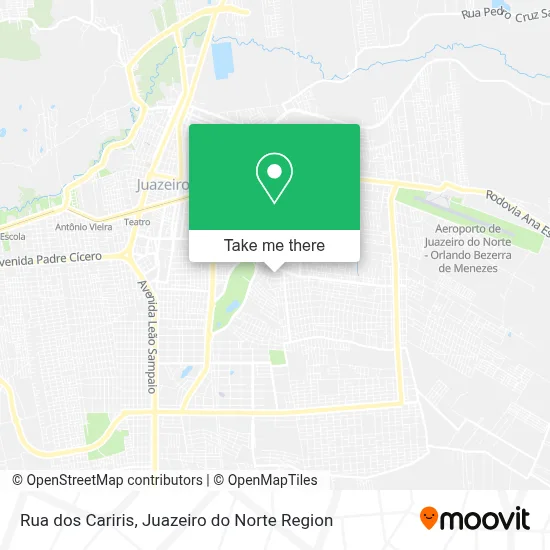 Rua dos Cariris map