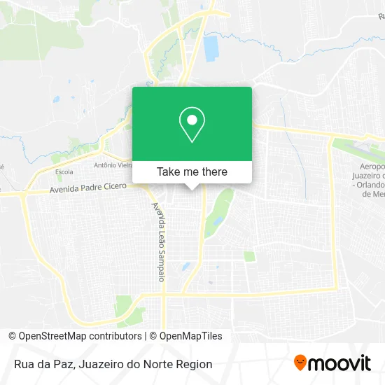 Rua da Paz map
