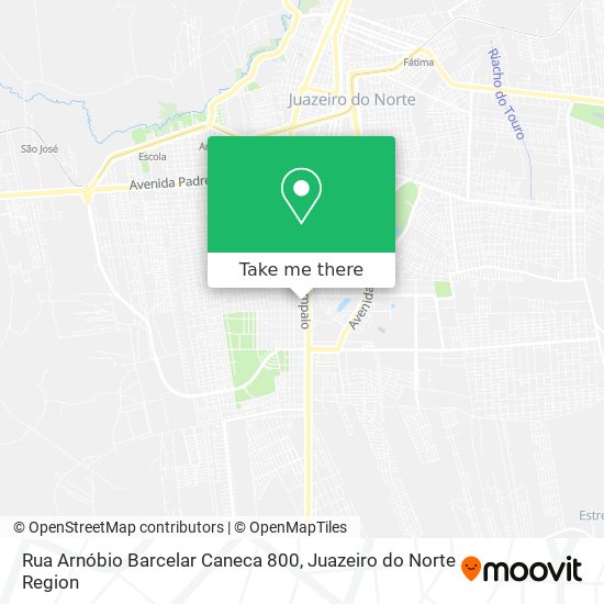 Mapa Rua Arnóbio Barcelar Caneca 800