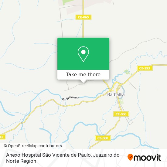 Mapa Anexo Hospital São Vicente de Paulo
