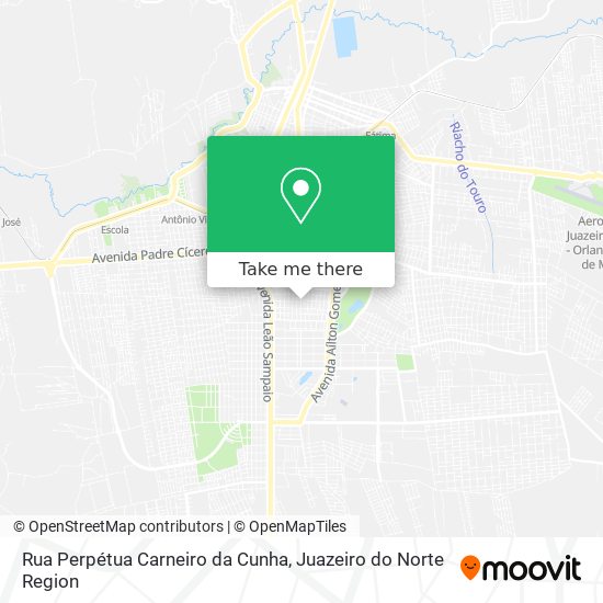 Mapa Rua Perpétua Carneiro da Cunha