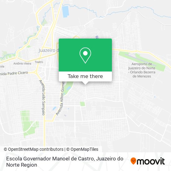 Mapa Escola Governador Manoel de Castro
