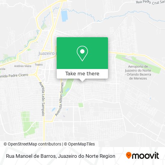 Mapa Rua Manoel de Barros