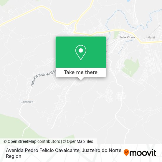 Mapa Avenida Pedro Felício Cavalcante
