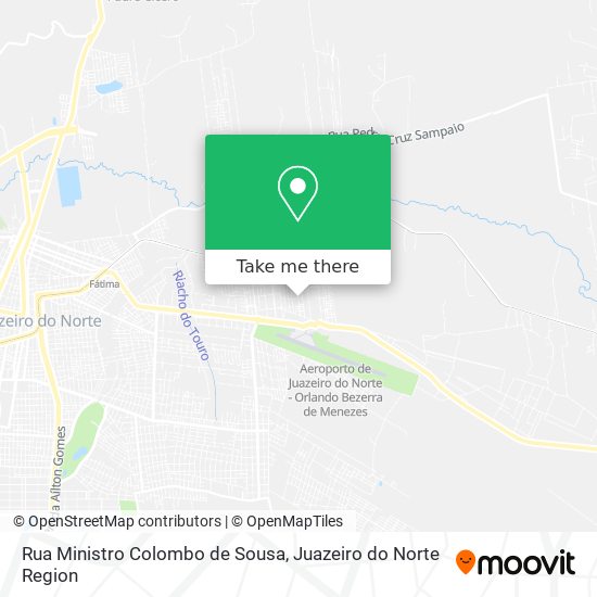 Mapa Rua Ministro Colombo de Sousa