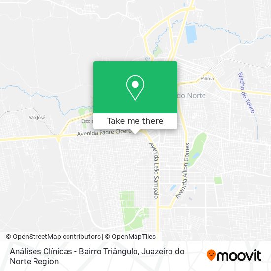 Análises Clínicas - Bairro Triângulo map