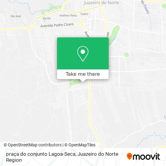 Mapa praça do conjunto Lagoa-Seca