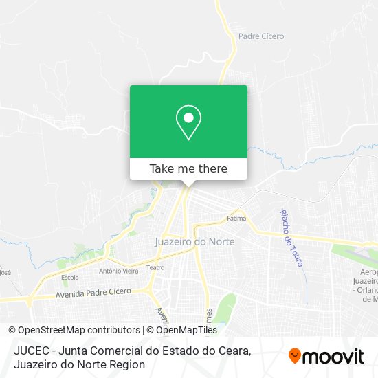 Mapa JUCEC - Junta Comercial do Estado do Ceara