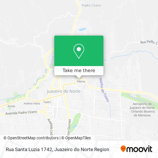 Mapa Rua Santa Luzia 1742