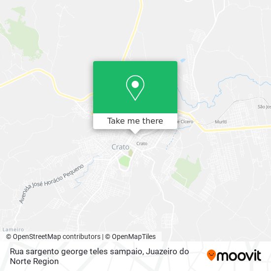 Mapa Rua sargento george teles sampaio