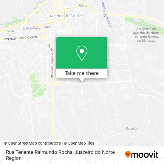 Mapa Rua Tenente Raimundo Rocha