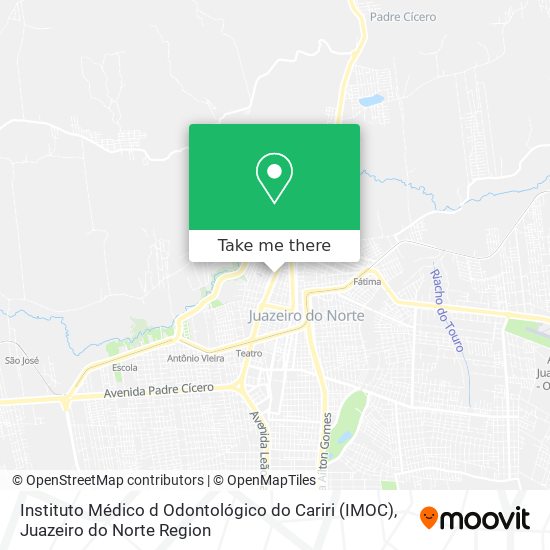 Mapa Instituto Médico d Odontológico do Cariri (IMOC)