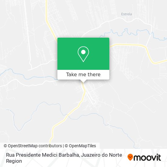 Mapa Rua Presidente Medici Barbalha