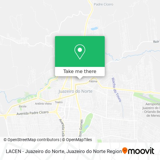 LACEN - Juazeiro do Norte map