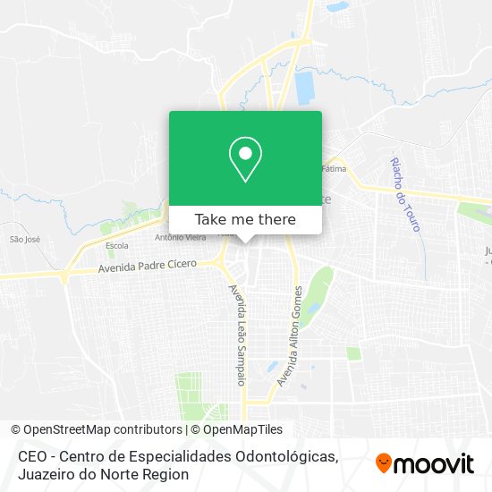 Mapa CEO - Centro de Especialidades Odontológicas