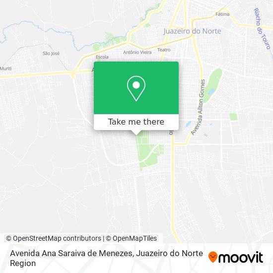 Mapa Avenida Ana Saraiva de Menezes