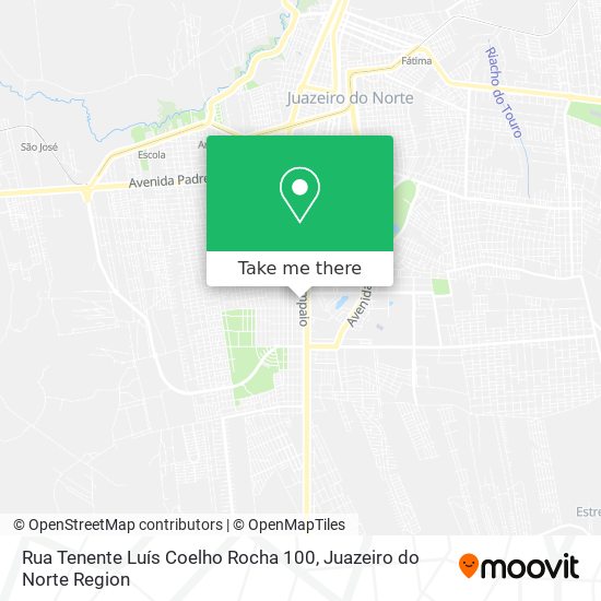 Mapa Rua Tenente Luís Coelho Rocha 100