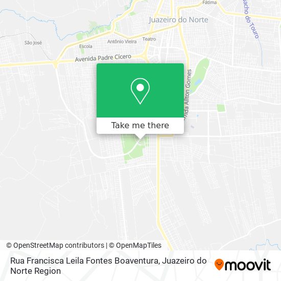 Mapa Rua Francisca Leila Fontes Boaventura