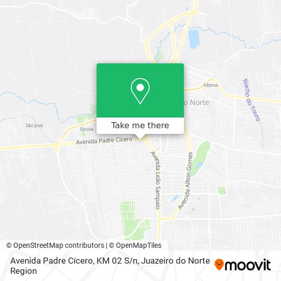 Mapa Avenida Padre Cícero, KM 02 S / n