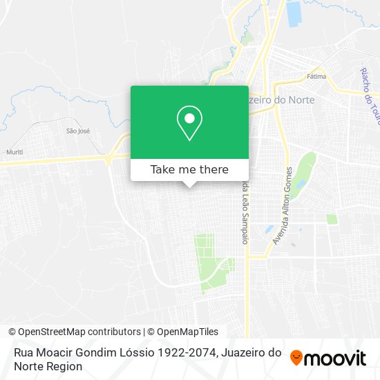 Rua Moacir Gondim Lóssio 1922-2074 map