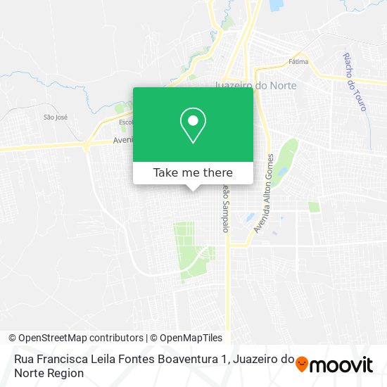 Mapa Rua Francisca Leila Fontes Boaventura 1