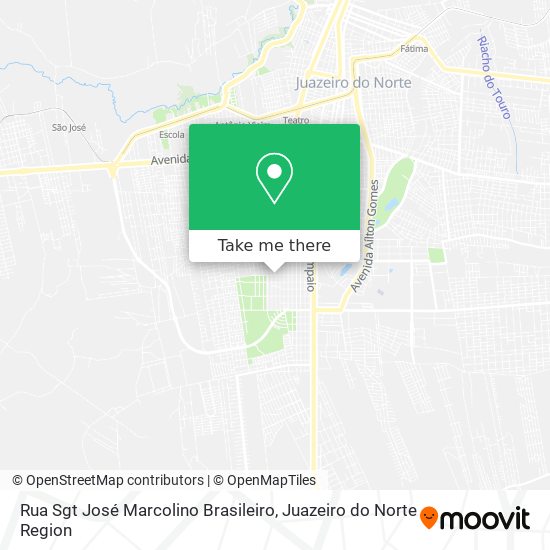 Mapa Rua Sgt José Marcolino Brasileiro
